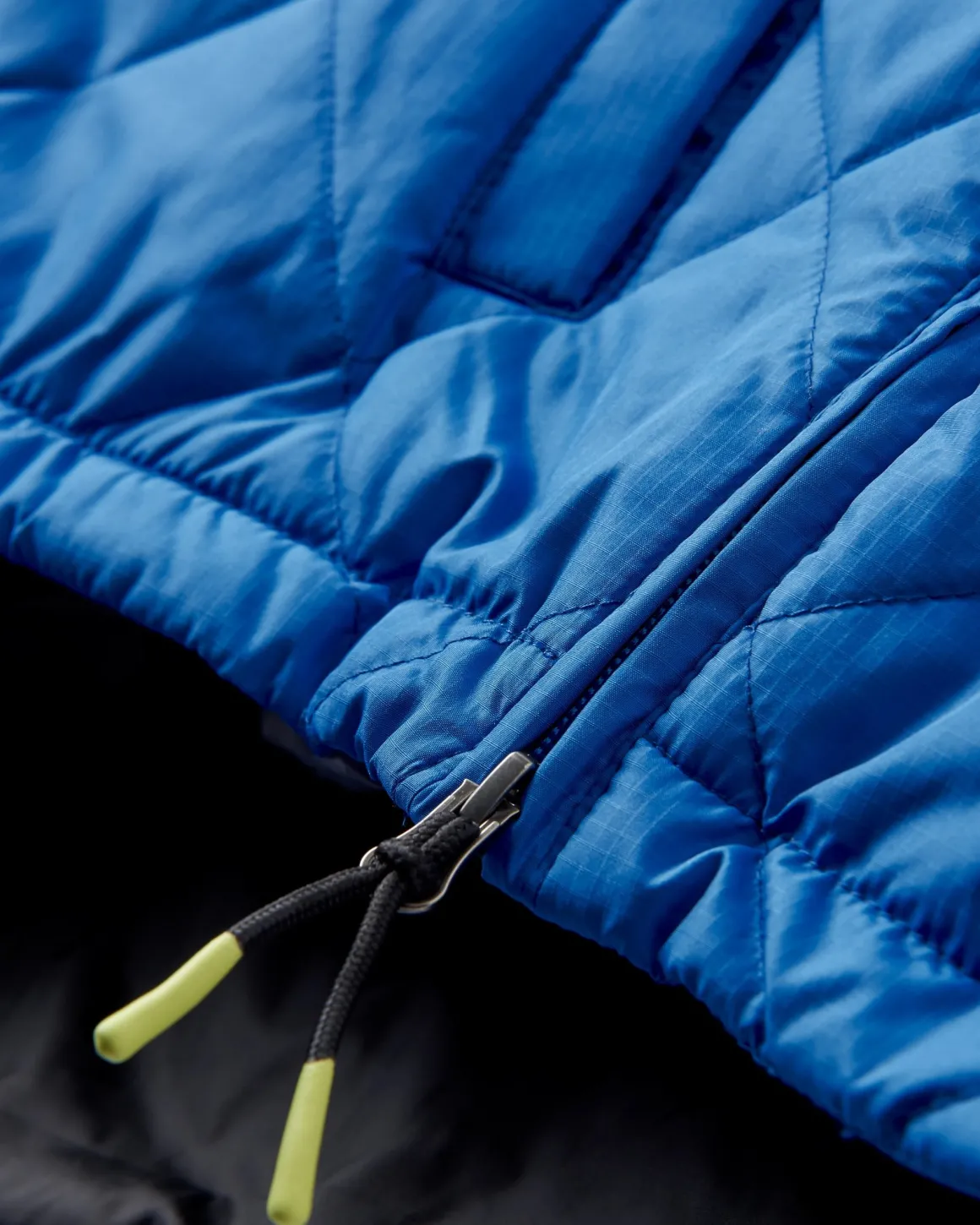 Oceanic Recycled Insulated Half Zip Jacket - Azure Blue/Charcoal