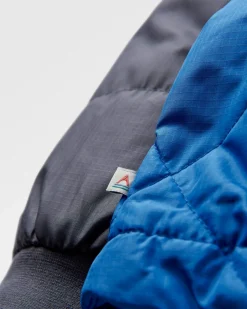 Oceanic Recycled Insulated Half Zip Jacket - Azure Blue/Charcoal