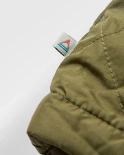 Oceanic Recycled Insulated Half Zip Jacket - Black/Khaki Green