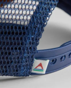 Odyssey Mesh Snapback Hat - Rich Navy/Rubber