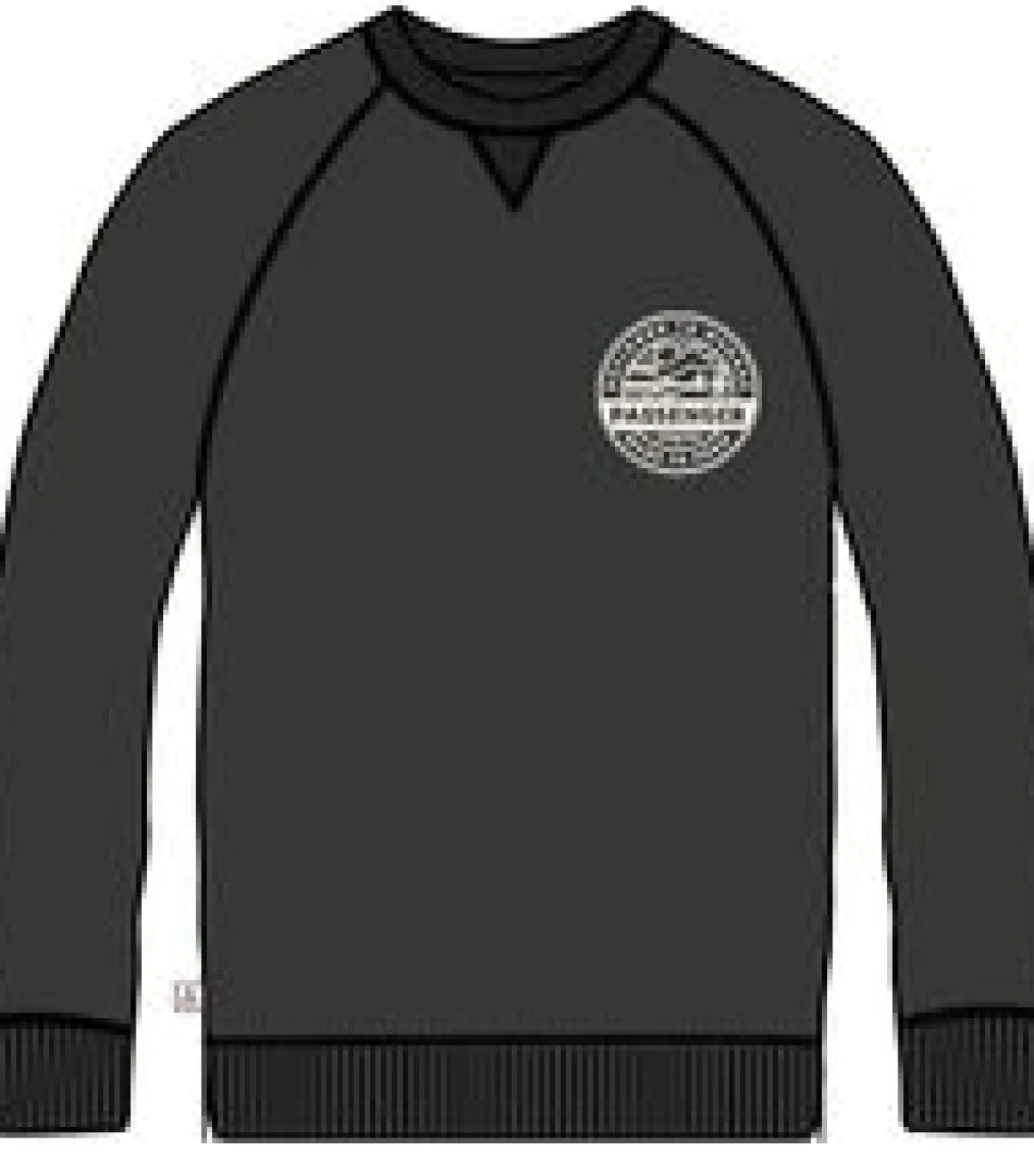 Odyssey Organic Cotton Long Sleeve Sweatshirt - Black