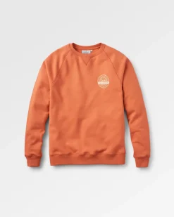 Odyssey Organic Cotton Long Sleeve Sweatshirt - Burnt Orange