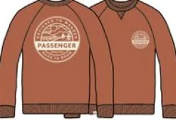 Odyssey Organic Cotton Long Sleeve Sweatshirt - Burnt Orange
