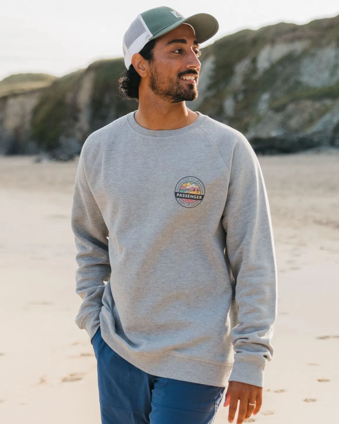 Odyssey Organic Cotton Sweatshirt - Mid Gray Marl