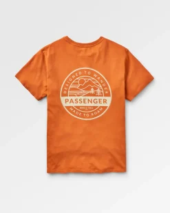Odyssey Recycled Cotton T-Shirt - Burnt Orange
