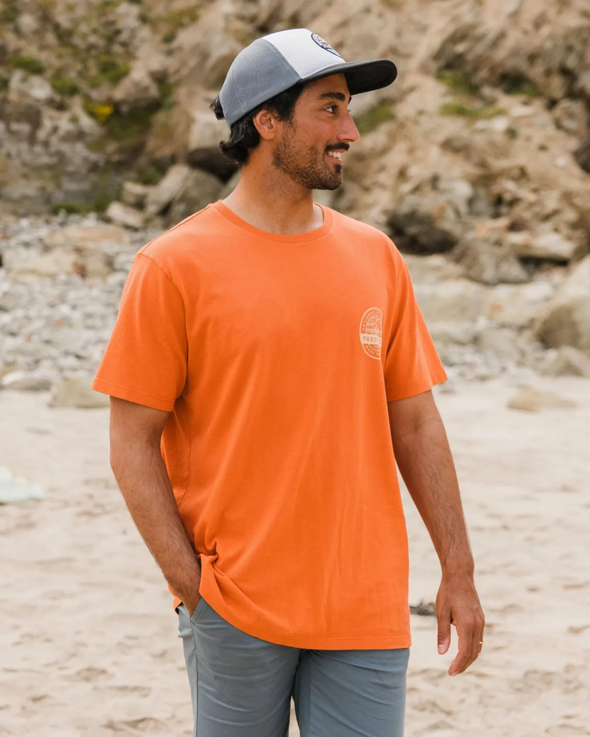 Odyssey Recycled Cotton T-Shirt - Burnt Orange