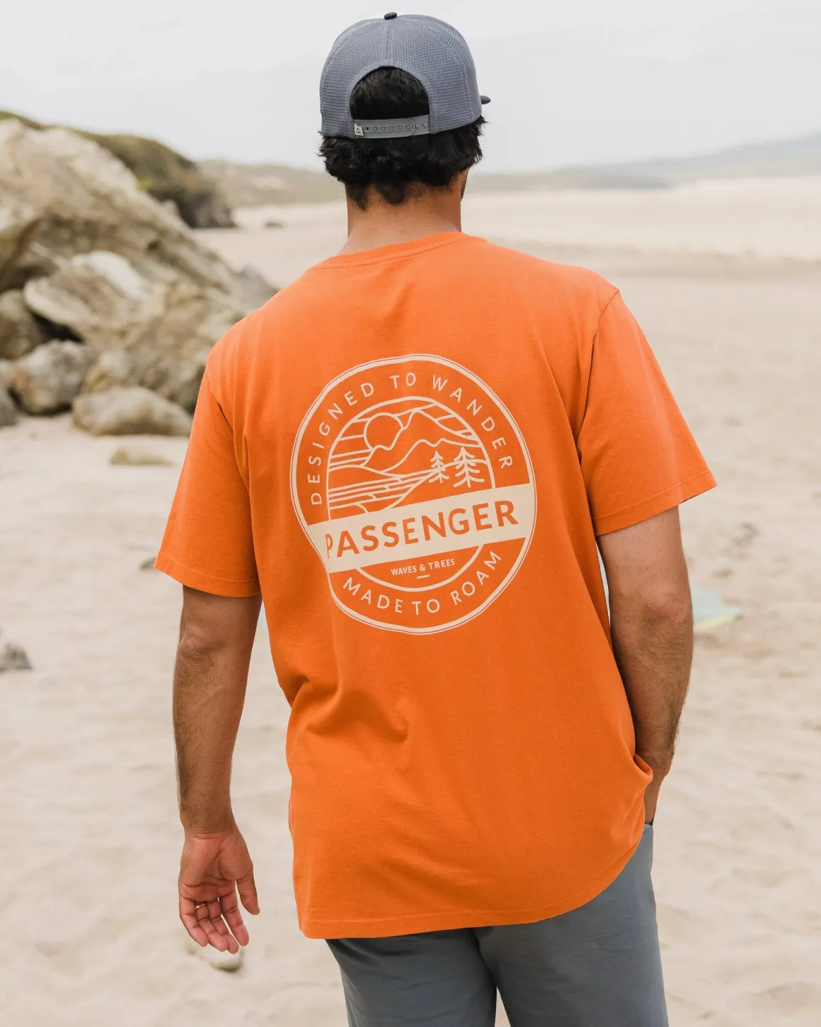 Odyssey Recycled Cotton T-Shirt - Burnt Orange