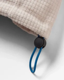 Off Trail Recycled Grid Polar Fleece - Red Ochre/Birch