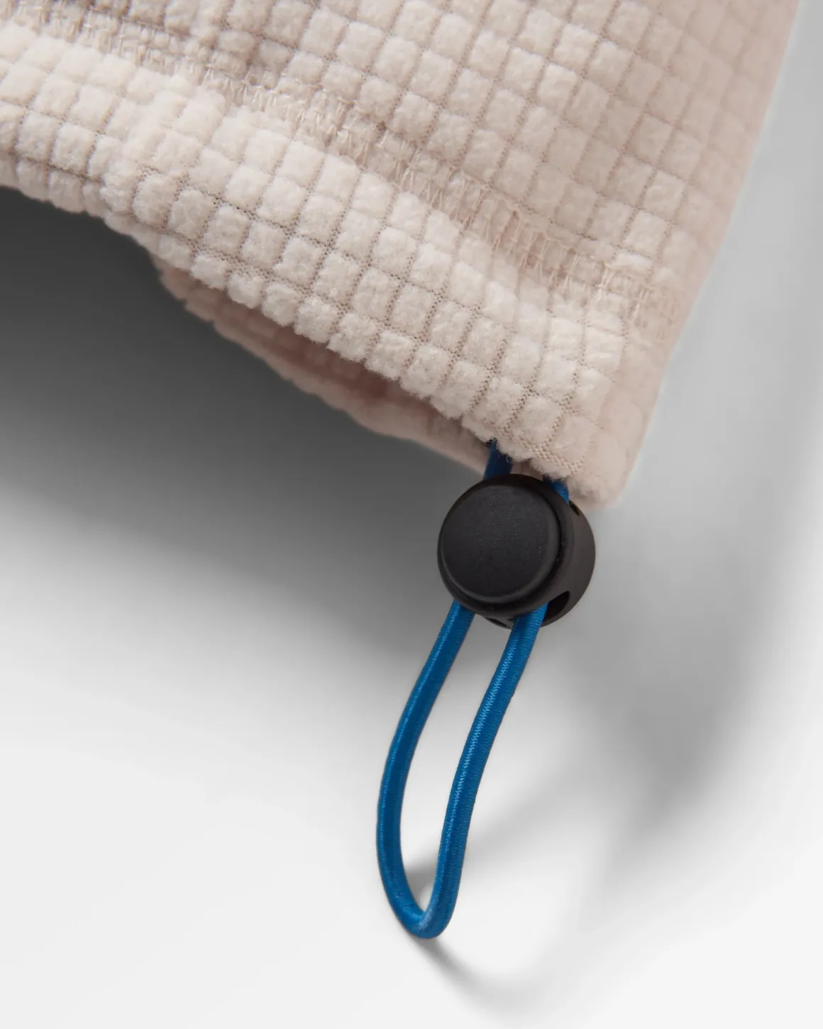 Off Trail Recycled Grid Polar Fleece - Red Ochre/Birch