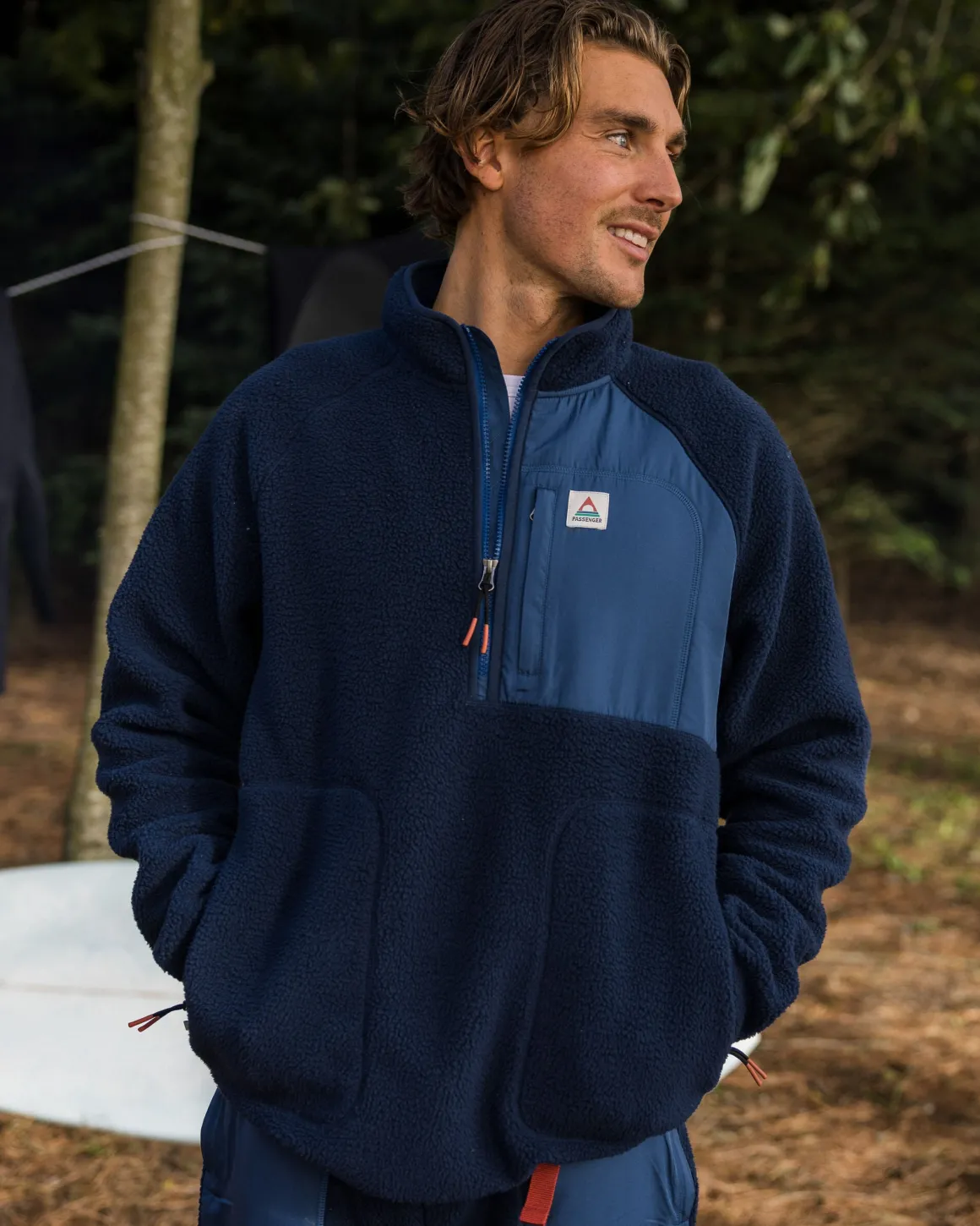 Offgrid 2.0 Half Zip Recycled Sherpa Fleece - Rich Navy