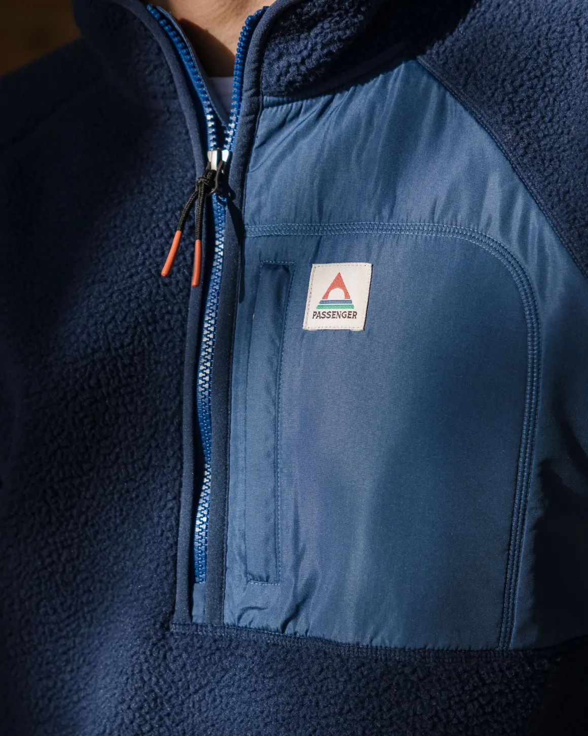 Offgrid 2.0 Half Zip Recycled Sherpa Fleece - Rich Navy