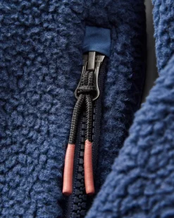 Offgrid 2.0 Half Zip Recycled Sherpa Fleece - Rich Navy