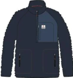 Offgrid 2.0 Half Zip Recycled Sherpa Fleece - Rich Navy