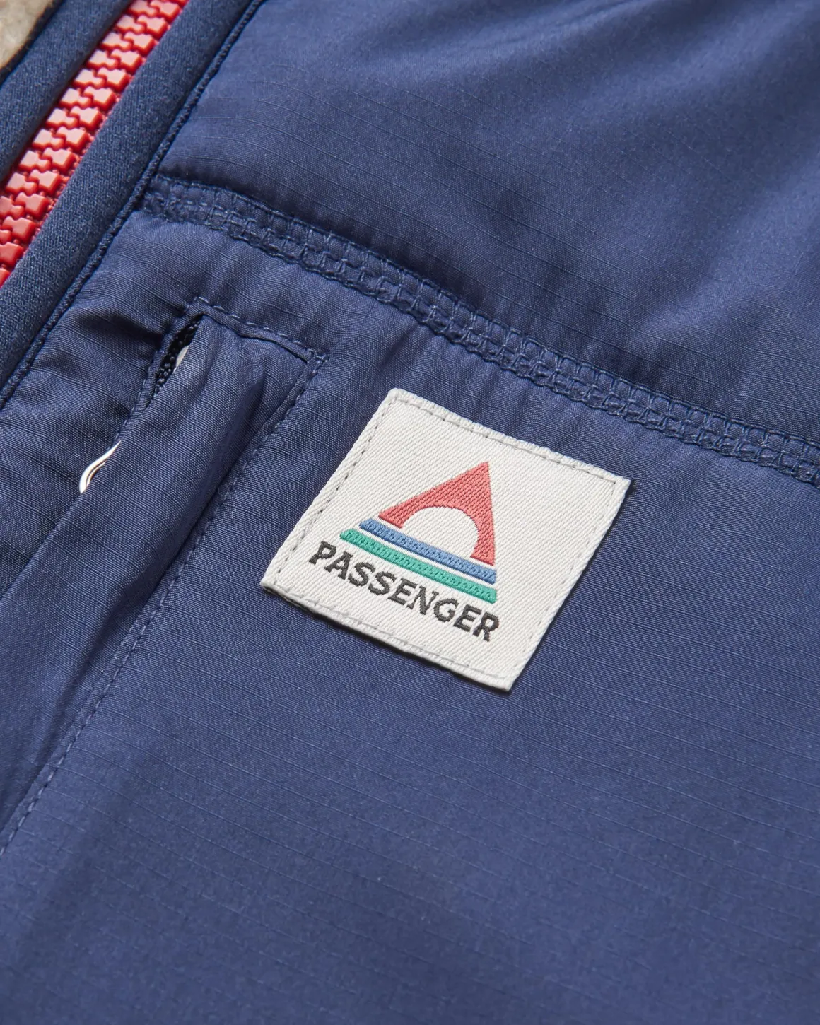 Offgrid 2.0 Half Zip Recycled Sherpa Fleece - Oatmeal/Navy