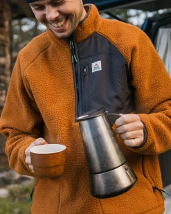 Offgrid 2.0 Half Zip Recycled Sherpa Fleece - Glazed Ginger