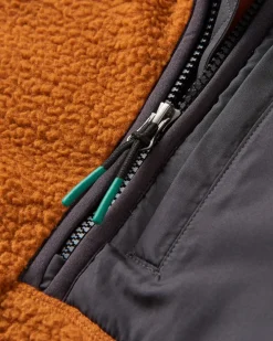 Offgrid 2.0 Half Zip Recycled Sherpa Fleece - Glazed Ginger