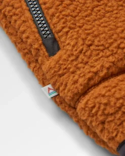 Offgrid 2.0 Half Zip Recycled Sherpa Fleece - Glazed Ginger