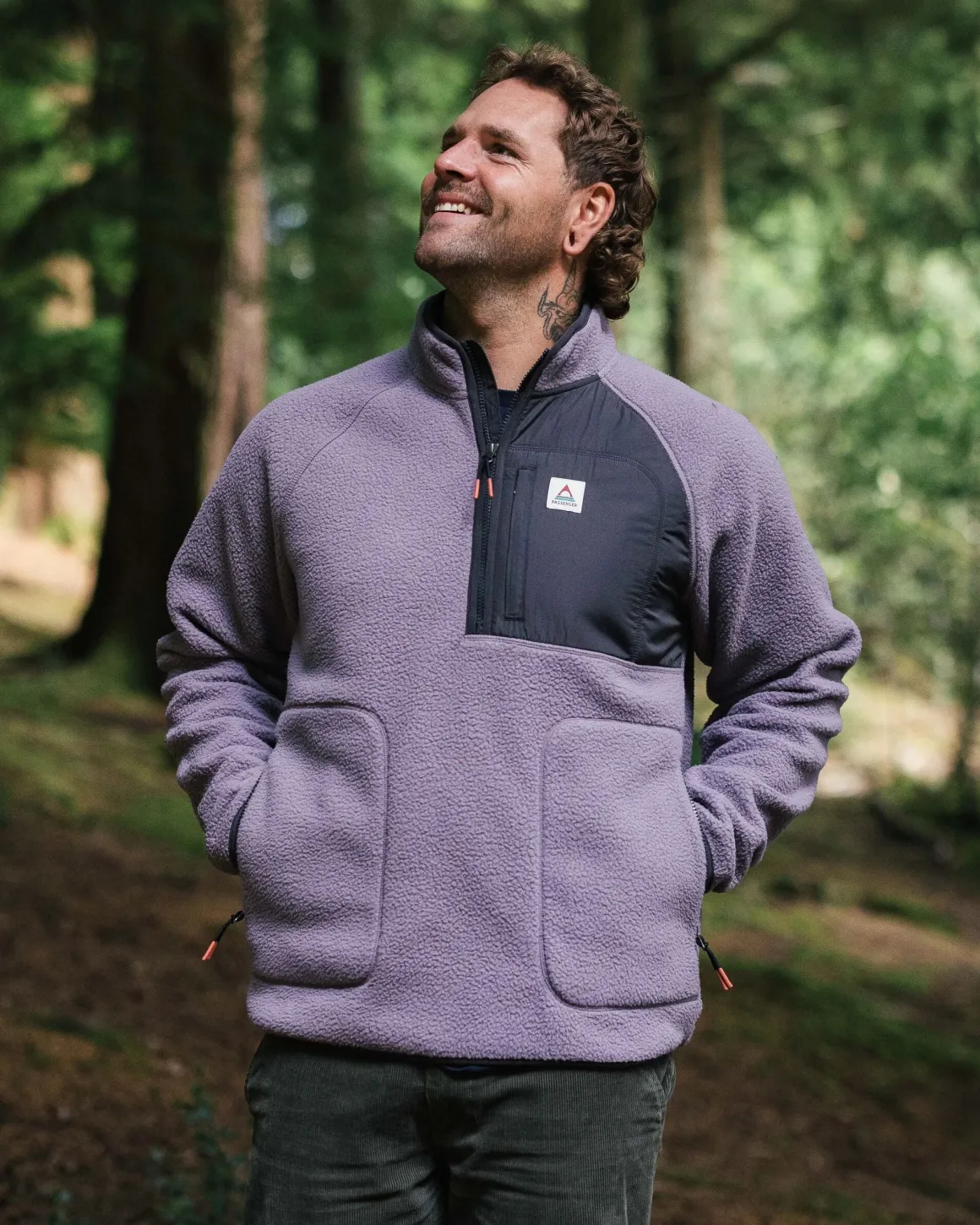 Offgrid 2.0 Half Zip Recycled Sherpa Fleece - Dusty Lilac