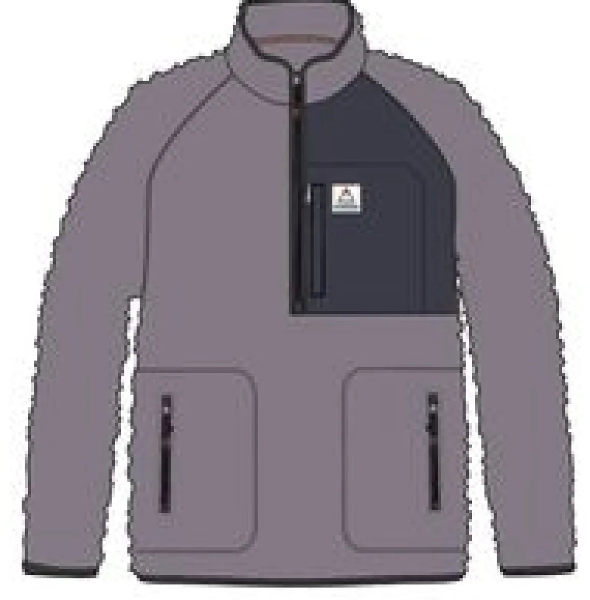 Offgrid 2.0 Half Zip Recycled Sherpa Fleece - Dusty Lilac
