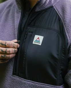 Offgrid 2.0 Half Zip Recycled Sherpa Fleece - Dusty Lilac