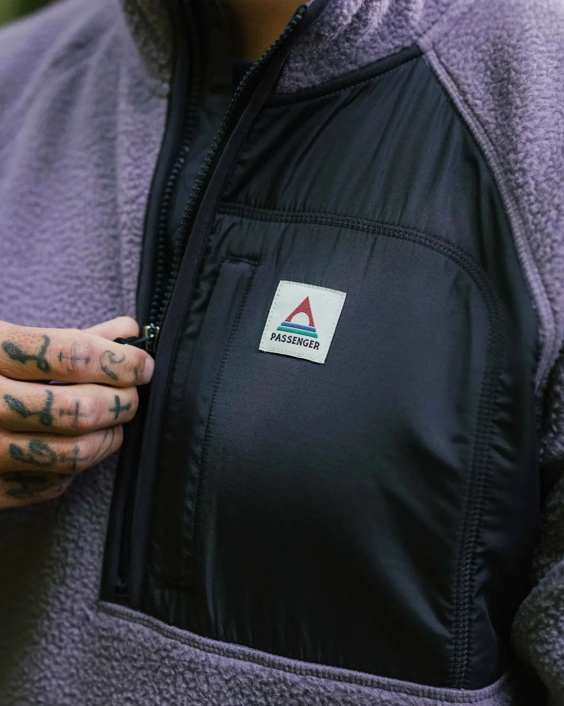 Offgrid 2.0 Half Zip Recycled Sherpa Fleece - Dusty Lilac