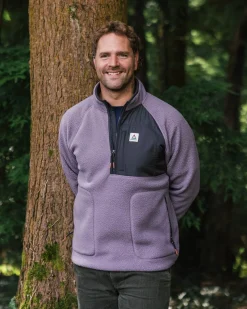 Offgrid 2.0 Half Zip Recycled Sherpa Fleece - Dusty Lilac