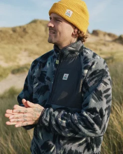 Offgrid 2.0 Half Zip Recycled Sherpa Fleece - Abstract Mountain Charcoal