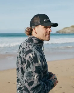 Offgrid 2.0 Half Zip Recycled Sherpa Fleece - Abstract Mountain Charcoal