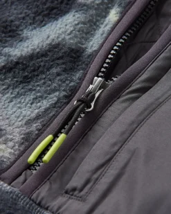 Offgrid 2.0 Half Zip Recycled Sherpa Fleece - Abstract Mountain Charcoal