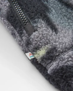 Offgrid 2.0 Half Zip Recycled Sherpa Fleece - Abstract Mountain Charcoal