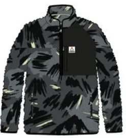 Offgrid 2.0 Half Zip Recycled Sherpa Fleece - Abstract Mountain Charcoal