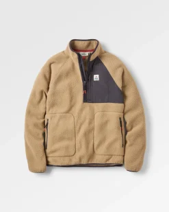 Offgrid 2.0 Half Zip Recycled Sherpa Fleece - Biscuit
