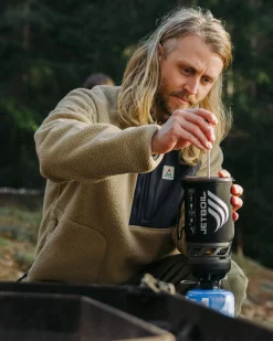 Offgrid 2.0 Half Zip Recycled Sherpa Fleece - Biscuit