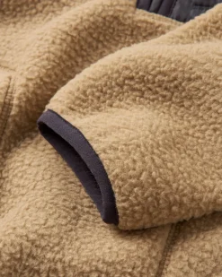 Offgrid 2.0 Half Zip Recycled Sherpa Fleece - Biscuit