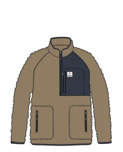 Offgrid 2.0 Half Zip Recycled Sherpa Fleece - Biscuit