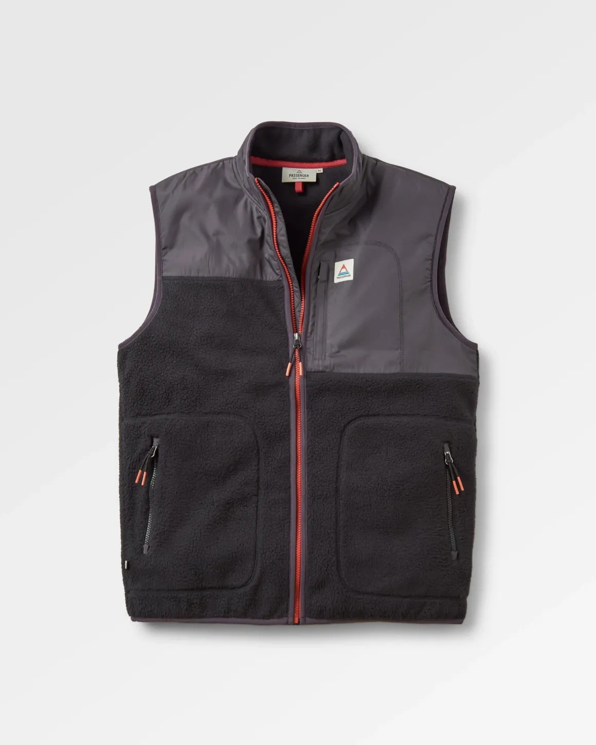 Offgrid Recycled Sherpa Fleece Vest - Black