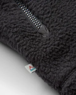 Offgrid Recycled Sherpa Fleece Vest - Black