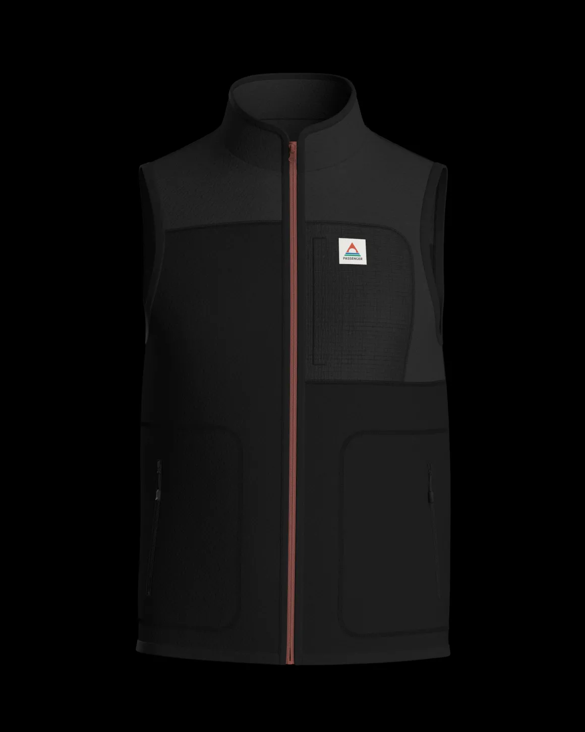 Offgrid Recycled Sherpa Fleece Vest - Black