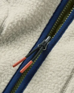 Offgrid Recycled Sherpa Fleece Vest - Oatmeal/Khaki