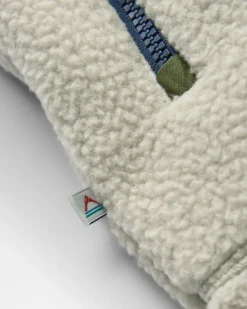 Offgrid Recycled Sherpa Fleece Vest - Oatmeal/Khaki