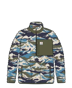 Offroad Recycled Sherpa Half Zip Fleece - Mount Scenic Khaki Green