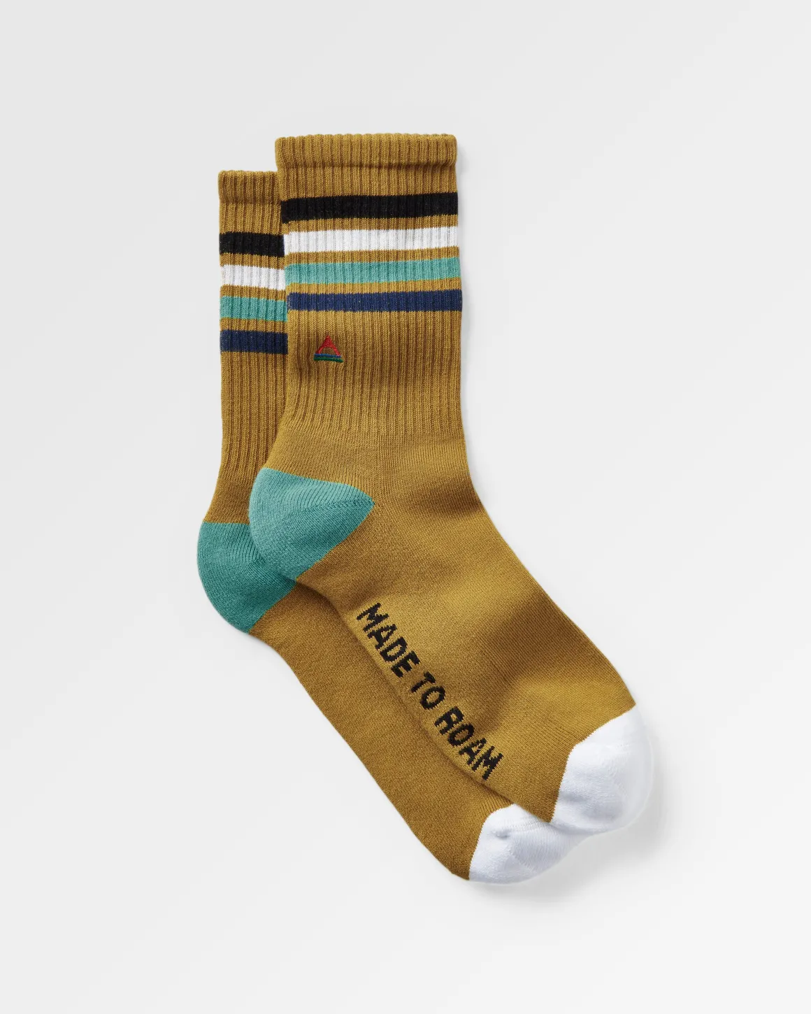 Organic Midweight Crew Socks - Mustard Yellow