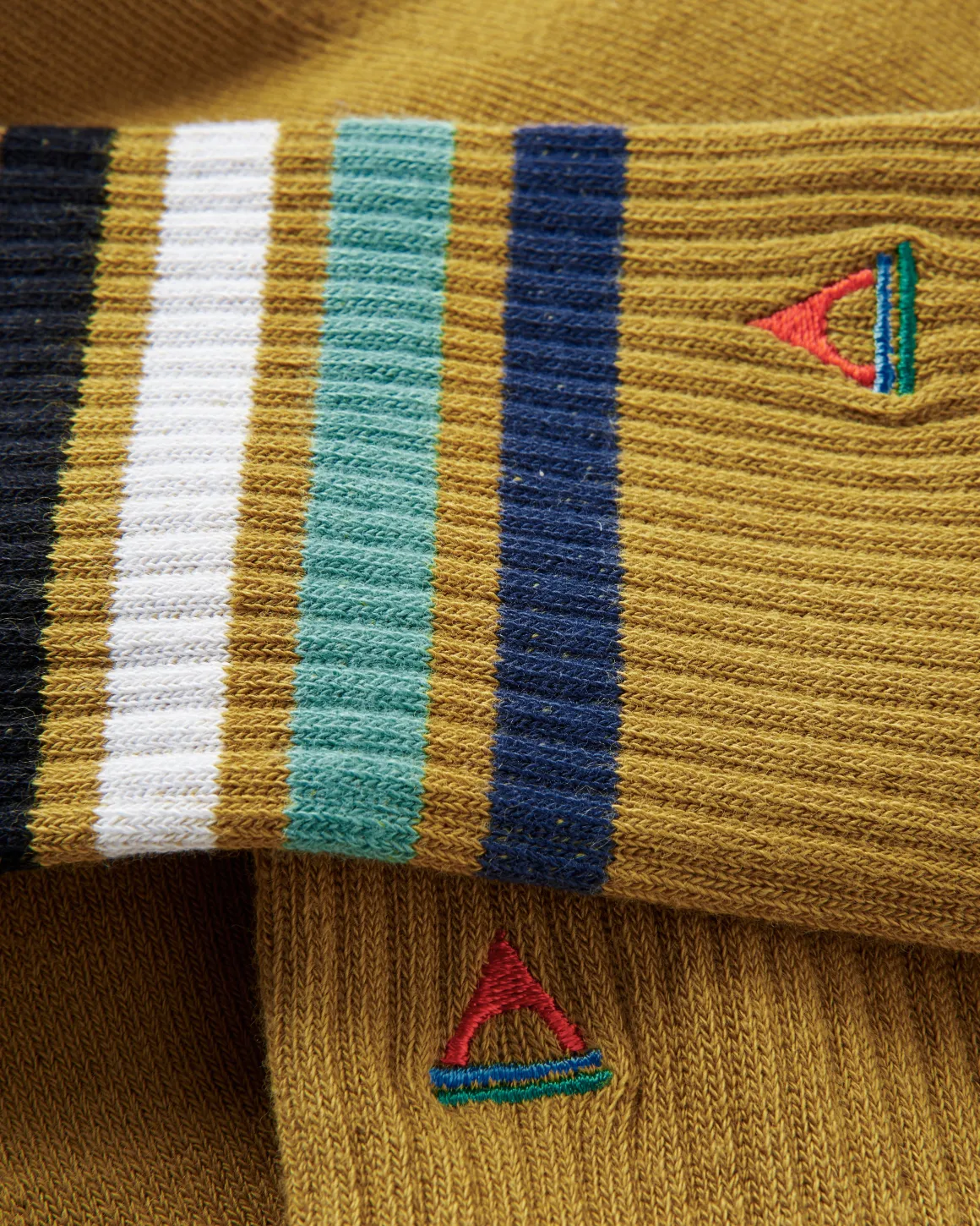 Organic Midweight Crew Socks - Mustard Yellow