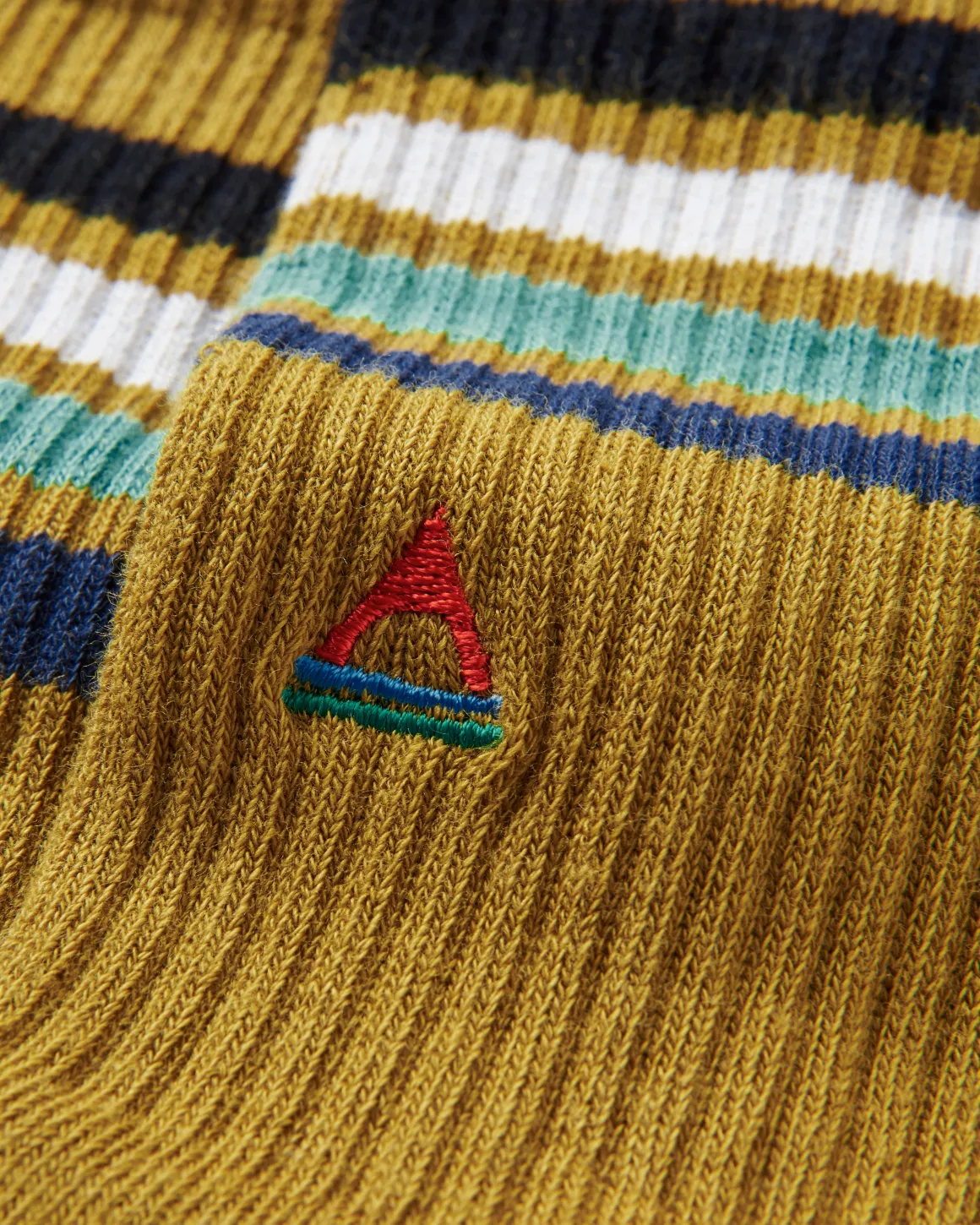 Organic Midweight Crew Socks - Mustard Yellow