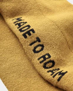 Organic Midweight Crew Socks - Mustard Yellow