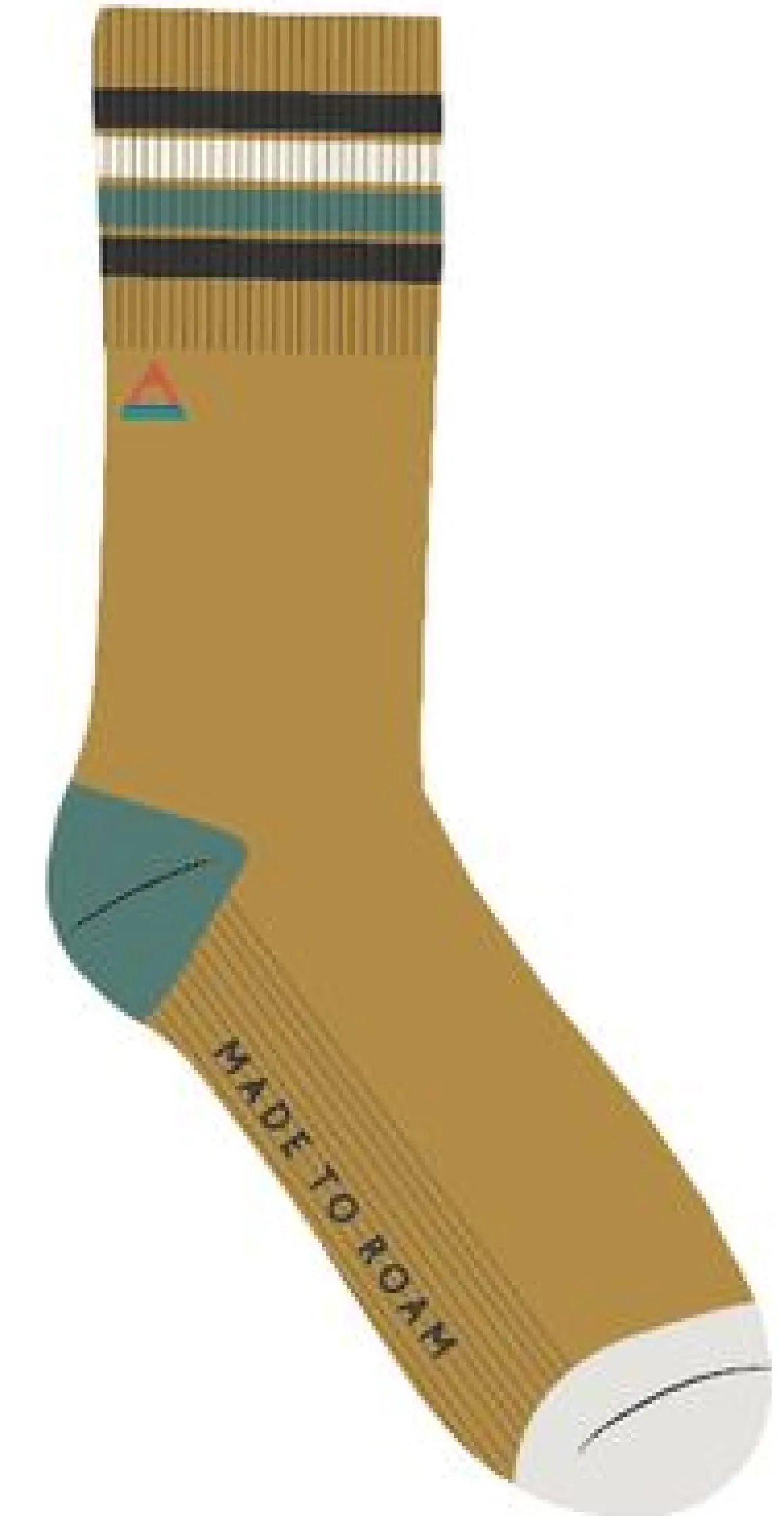 Organic Midweight Crew Socks - Mustard Yellow