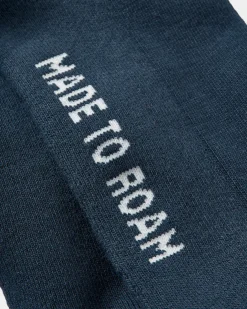 Organic Midweight Crew Socks - Navy