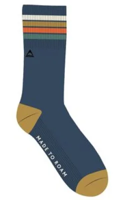 Organic Midweight Crew Socks - Navy