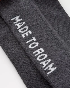 Organic Midweight Crew Socks - Charcoal