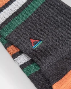 Organic Midweight Crew Socks - Charcoal